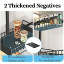 Removable Kitchen Cabinet Sink Storage Rack with Drawable Basket Organizer Shelf