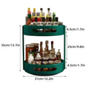 2 Layer Rotating Seasoning Rack Kitchen Organiser Storage Stand