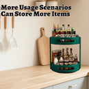 2 Layer Rotating Seasoning Rack Kitchen Organiser Storage Stand