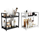 Multi-layer Cosmetic Storage Rack Desktop Organizer for Bathroom Dormitory Use - White
