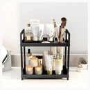 Multi-layer Cosmetic Storage Rack Desktop Organizer for Bathroom Dormitory Use - White