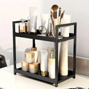 Multi-layer Cosmetic Storage Rack Desktop Organizer for Bathroom Dormitory Use - White