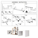 Living Room Bedroom Wall Mounted Storage Shelf Multi Layer Easy To Install