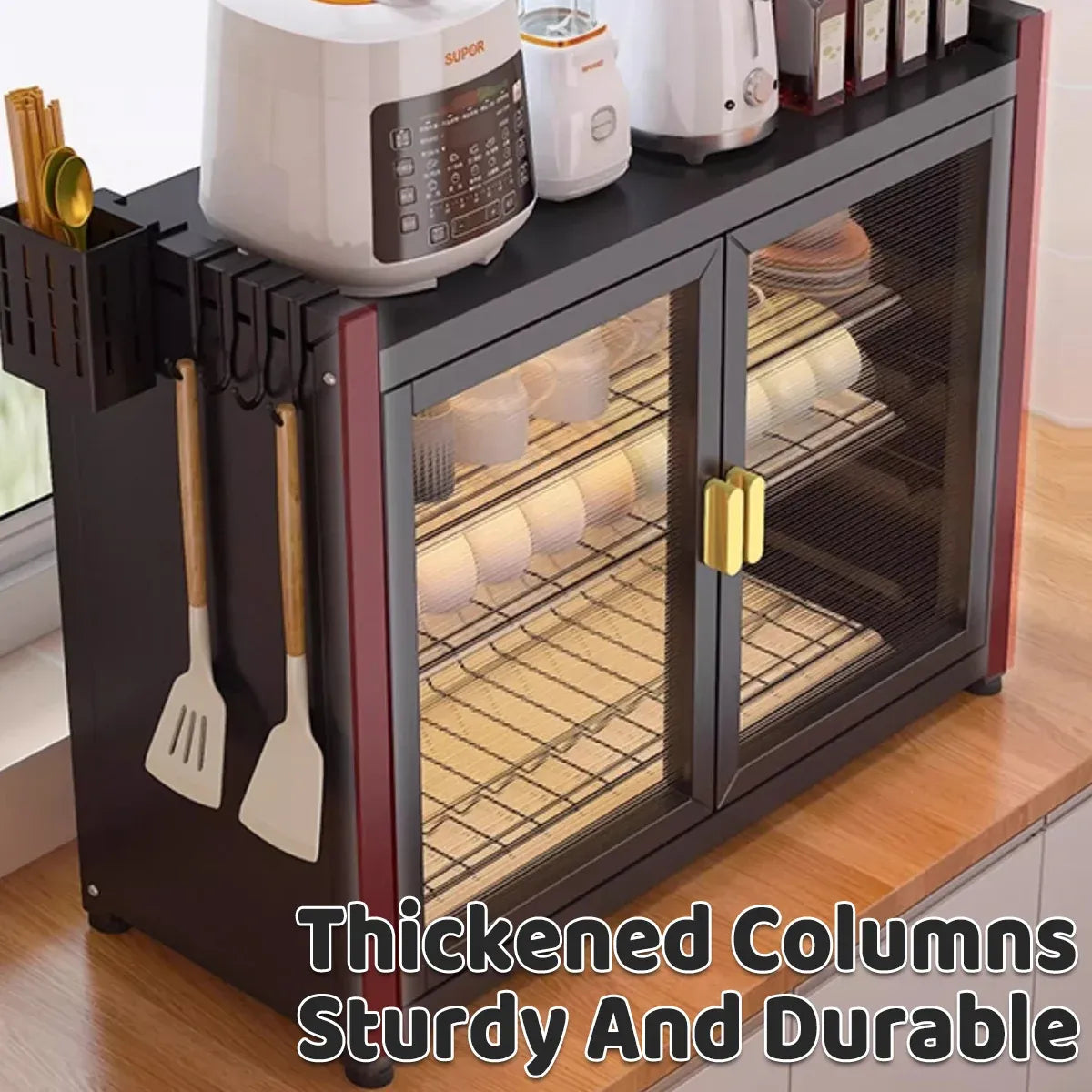 Multifunctional Kitchen Dish Storage Rack Large Capacity for Cutlery Holder