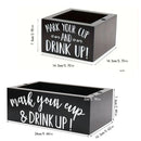 Disposable Paper Cup Storage Box Organizer Rack for Kitchen Cup Holder Storage - Rectangle