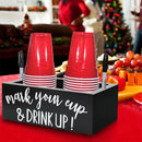 Disposable Paper Cup Storage Box Organizer Rack for Kitchen Cup Holder Storage - Rectangle