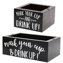 Disposable Paper Cup Storage Box Organizer Rack for Kitchen Cup Holder Storage - Square