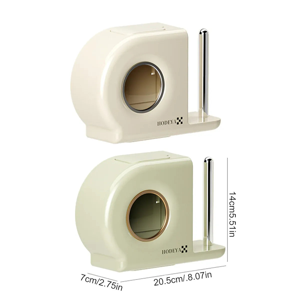 Wall Mounted Kitchen Storage Rack for Plastic Bags Rags Film Organizer Box Use - White