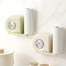Wall Mounted Kitchen Storage Rack for Plastic Bags Rags Film Organizer Box Use - White