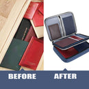 Large Capacity Multi-Layer Document Ticket Storage Bag Certificate File Organize 3 Layers - Navy 3 Layers-B2