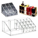 Desktop Transparent Storage Organizer Box Multi-Compartment Display Rack Holder - 16 grids
