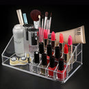 Desktop Transparent Storage Organizer Box Multi-Compartment Display Rack Holder - 16 grids