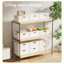 Portable Storage Box White M/L Without Lid for Home Use - L