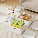 Portable Storage Box White M/L Without Lid for Home Use - L