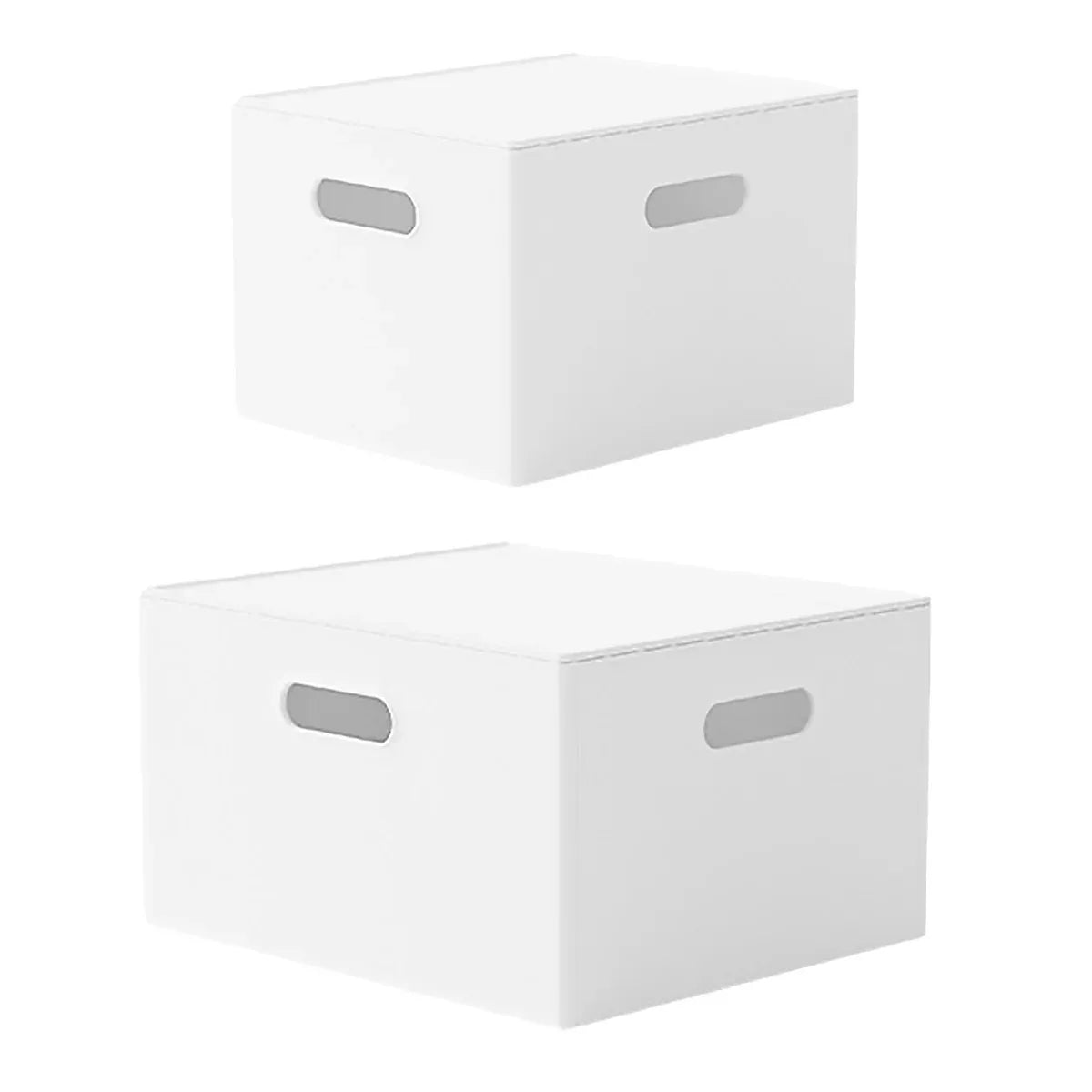 Portable Storage Box White M/L with Lid - L