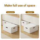 Portable Storage Box White M/L with Lid - L