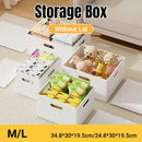 Portable Storage Box White M/L Without Lid for Home Use - M