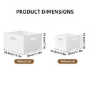 Portable Storage Box White M/L Without Lid for Home Use - M