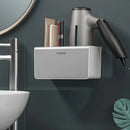 Hair Dryer Holder Storage Rack Curling Shelf Cup Bathroom Organizer Adhesive Au