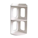 2 Tier Desktop Corner Shelf Desktop Space Saving Rack For Home Office Storage