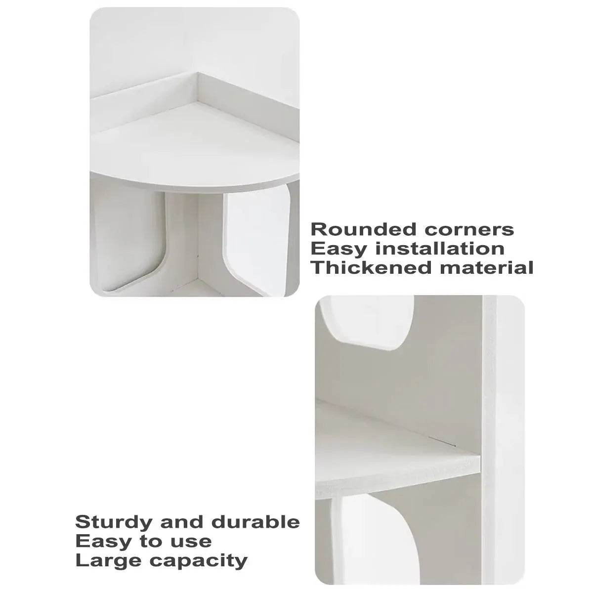 2 Tier Desktop Corner Shelf Desktop Space Saving Rack For Home Office Storage