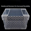 Clear Plastic Storage Box Stackable Large Capacity With Lid Handle Home Use - 61x43x35cm