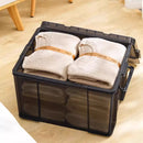Plastic Storage Box 25L 50L Stackable Clear Front Clothes Organiser With Lid - 43x29x24.5cm