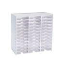 36 Compartment Storage Rack Desktop Organiser CD Stamp Ink Pad 33 x 8.4 x 33cm