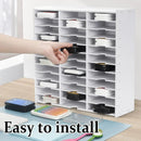36 Compartment Storage Rack Desktop Organiser CD Stamp Ink Pad 33 x 8.4 x 33cm
