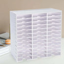 36 Compartment Storage Rack Desktop Organiser CD Stamp Ink Pad 33 x 8.4 x 33cm