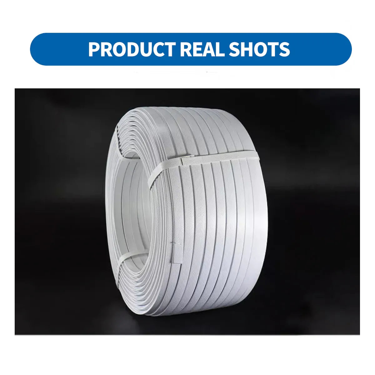 Packing Strap Roll 15MM Heavy Duty Binding Band Plastic Strapping for Packaging - Blue
