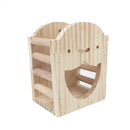 Wooden Hay Feeder Grass Rack Food Bowl Holder for Rabbit Guinea Pig Small Pets