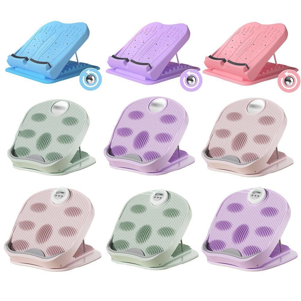 Inclined Pedal Leg Stretcher Multifunctional Stretching Plate Exercise Tool - Purple-Basic