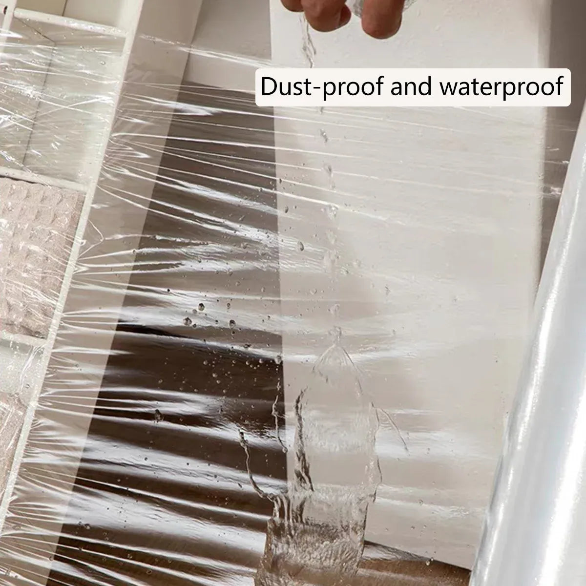 Stretch Film PE Winding Film Transparent 45CM Wide Logistics Wrapping Film