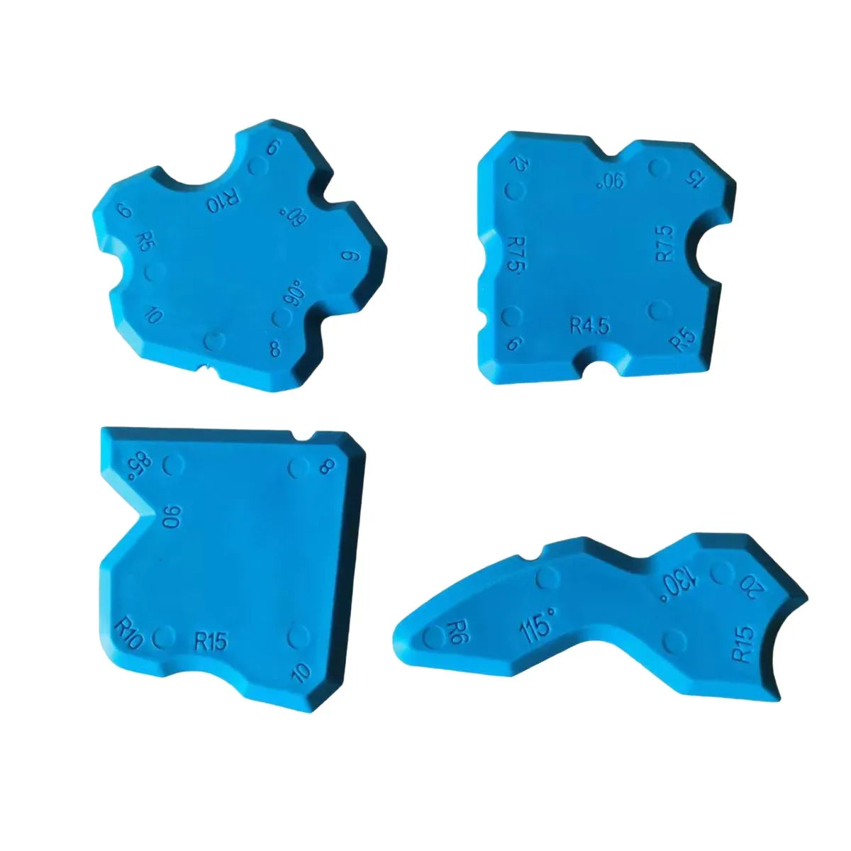 20pcs Caulk Smear Scraper Set Kitchen Bathroom Sink Sealant Joint Finishing Tool - Sky Blue