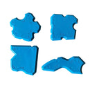 20pcs Caulk Smear Scraper Set Kitchen Bathroom Sink Sealant Joint Finishing Tool - Sky Blue