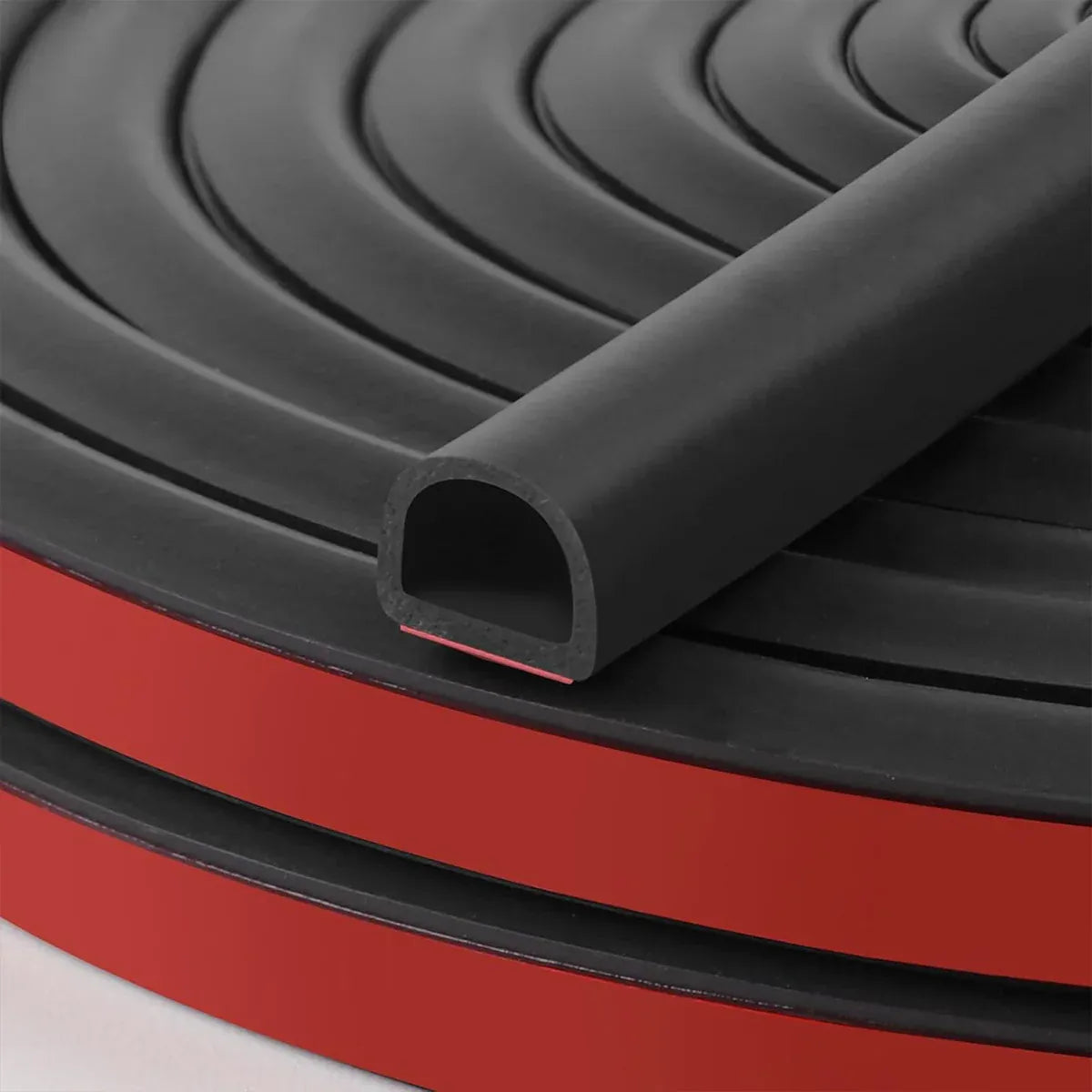 Self Adhesive Door Window Sealing Strip 6m for Soundproof Dustproof Windproof
