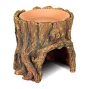 Tree Stump Reptile Cave Lizard Hide Terrarium Cave Home Decor Moisture Keeping