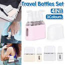 Mini Shampoo Dispenser Portable Travel Bottle SetTravel Bottles for Toiletries - Grey