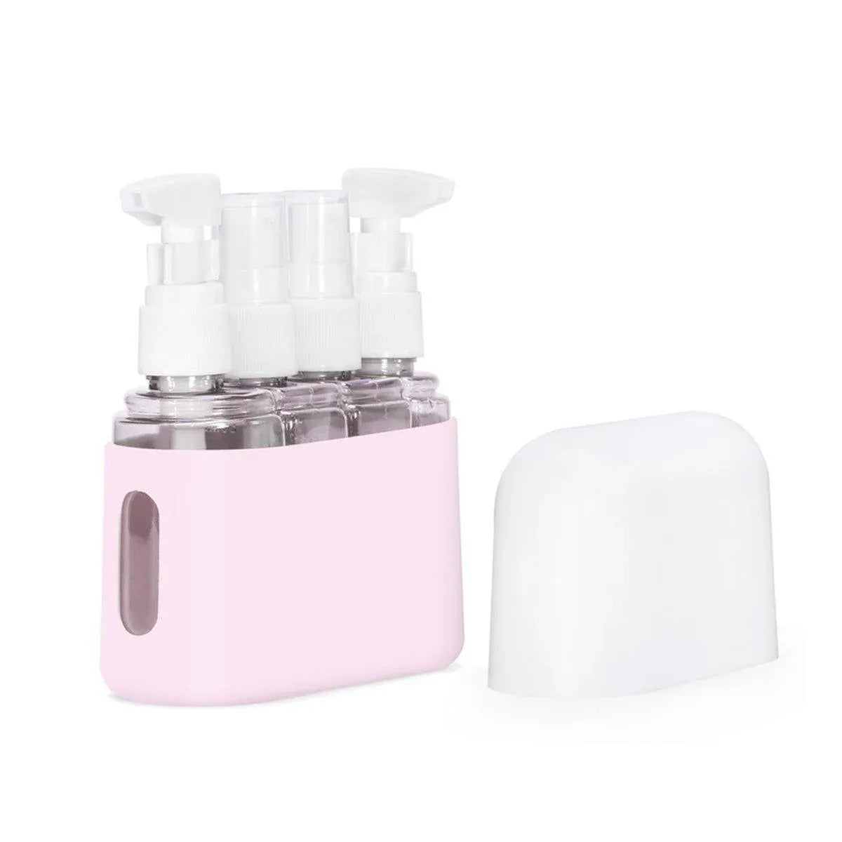Mini Shampoo Dispenser Portable Travel Bottle SetTravel Bottles for Toiletries - Grey
