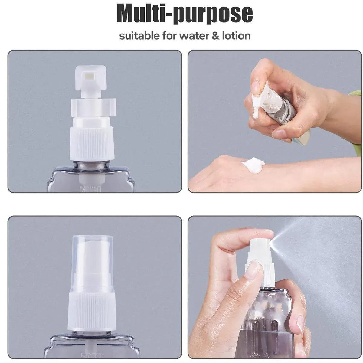 Mini Shampoo Dispenser Portable Travel Bottle SetTravel Bottles for Toiletries - Pink