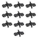 10Pcs Fish Tank Divider Clamp Suction Cup Glass Holder Aquarium Glass Clip - Black-10PCS