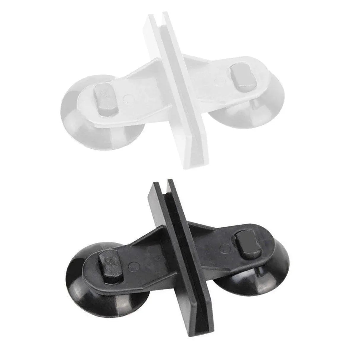 10Pcs Fish Tank Divider Clamp Suction Cup Glass Holder Aquarium Glass Clip - Black-10PCS