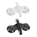 10Pcs Fish Tank Divider Clamp Suction Cup Glass Holder Aquarium Glass Clip - Black-10PCS