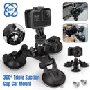 Sports Camera Accessories Three Legged Car Suction Cups Mounting Tool for Camera