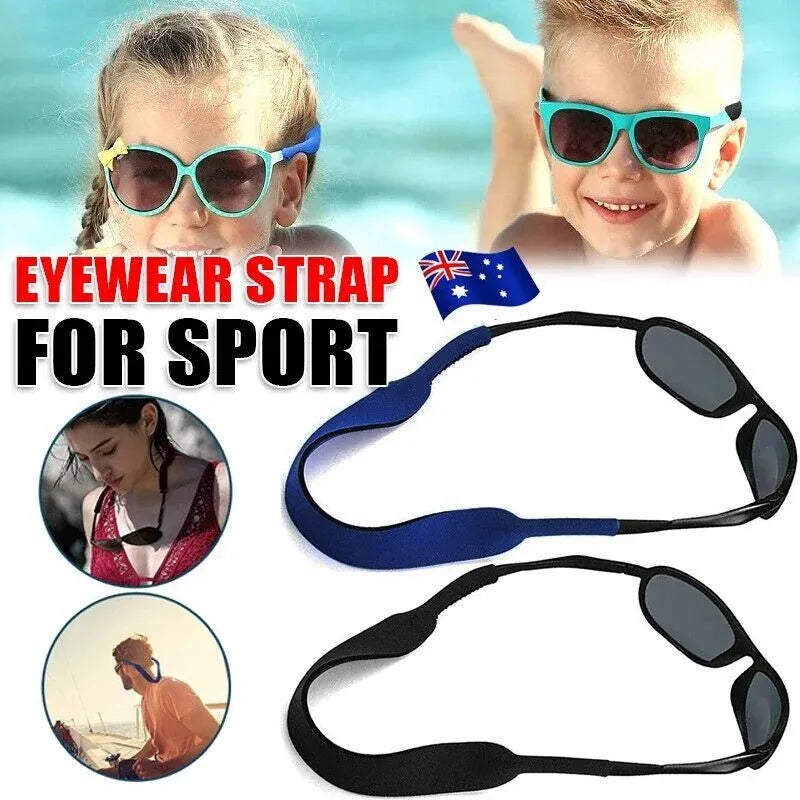 Sunglasses Strap Sports Band Glasses Neck Cord Neoprene Eyewear - Blue