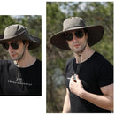 Outdoor Uv Protection Sun Hat Wide Brim Cap Quick-Drying Hat For Fishing Hiking - Green