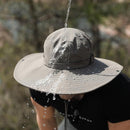 Outdoor Uv Protection Sun Hat Wide Brim Cap Quick-Drying Hat For Fishing Hiking - Green
