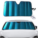 1-Piece Blue 145 x 69 cm Folding Windscreen Sunshade
