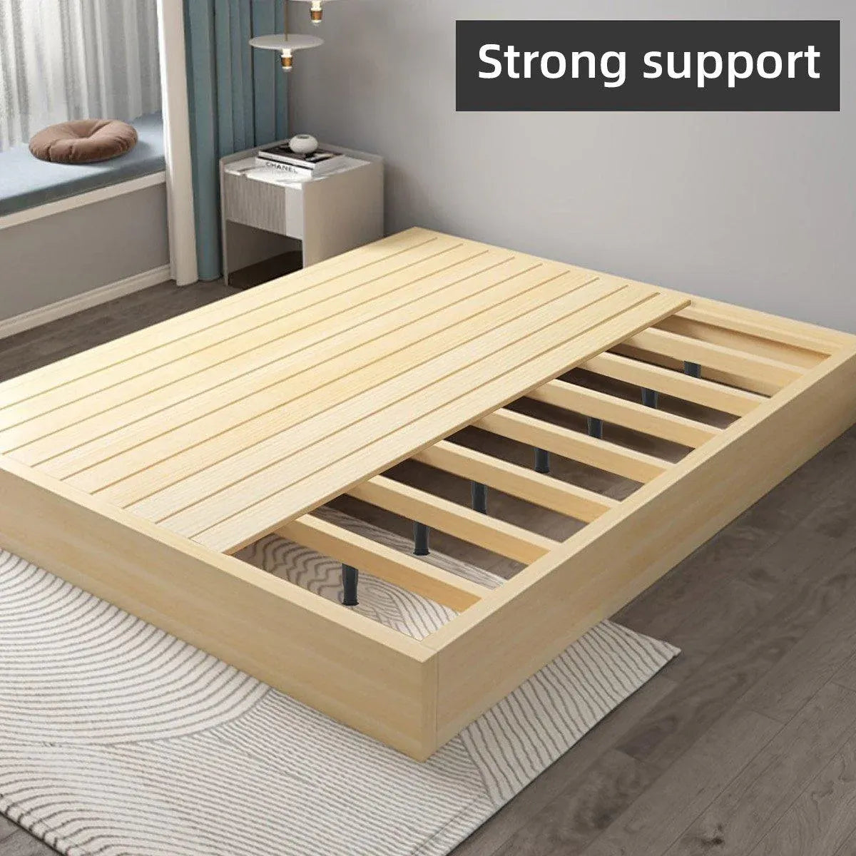 4pcs Adjustable Bed Frame Feet Ribbed Furniture Support Legs Sturdy Foundation